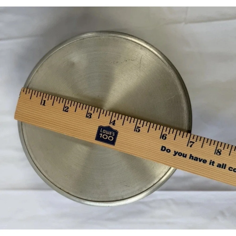 Vintage 1950s Made In Italy Mid Century Hammered Aluminum Ice Bucket W/ Lid